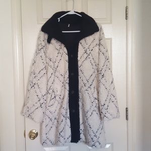Free People black and white coat